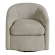Scranton & Co Barrel Swivel Chair in Gray Marble Coastal Fabric