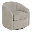 Scranton & Co Barrel Swivel Chair in Gray Marble Coastal Fabric