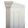 Scranton & Co Queen Bed Headboard in Rustic White Wood Veneer Finish