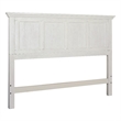 Scranton & Co Queen Bed Headboard in Rustic White Wood Veneer Finish