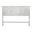 Scranton & Co King Bed Headboard in Rustic White Wood Veneer Finish
