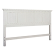 Scranton & Co King Bed Headboard in Rustic White Wood Veneer Finish
