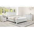 Scranton & Co King 4-Piece Bedroom Set with Dresser in Rustic White Wood