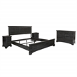 Scranton & Co King 4-Piece Bedroom Set with Dresser in Rustic Black