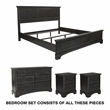 Scranton & Co King 4-Piece Bedroom Set with Dresser in Rustic Black