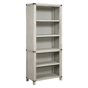 Scranton & Co 72&quot Bookcase in Champagne Oak with Adjustable Shelves