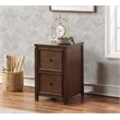 Scranton & Co 2-Drawer File Cabinet in Brushed Walnut Finish