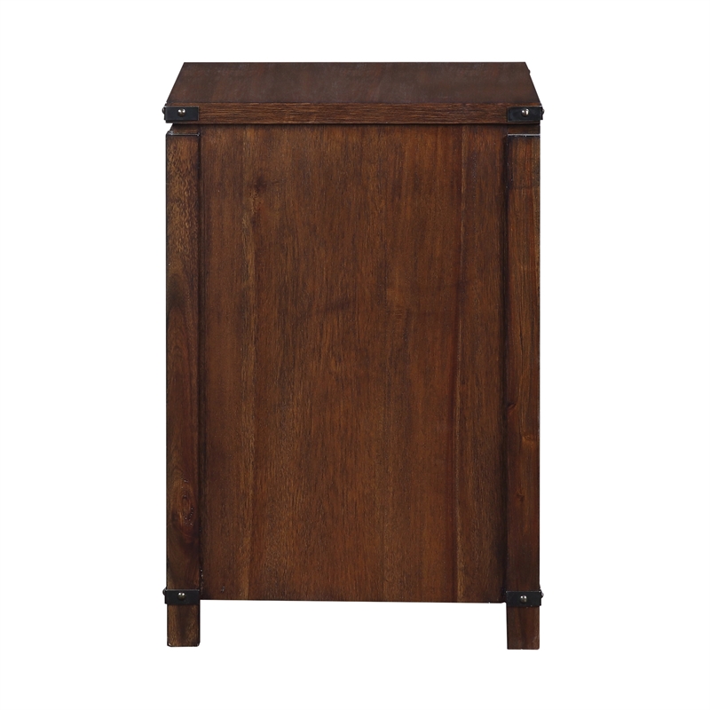Scranton & Co 2-Drawer File Cabinet in Brushed Walnut Finish