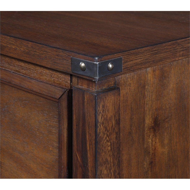 Scranton & Co 2-Drawer File Cabinet in Brushed Walnut Finish