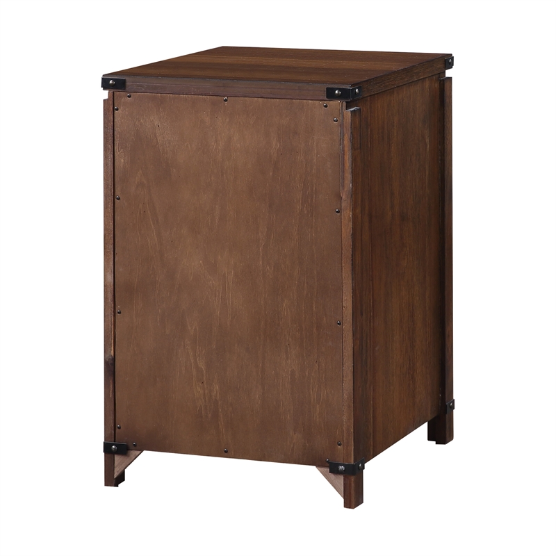 Scranton & Co 2-Drawer File Cabinet in Brushed Walnut Finish