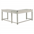 Scranton & Co Sit-to-Stand L-Desk in Champagne Oak Engineered Wood