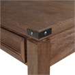 Scranton & Co Sit-to-Stand L-Desk in Brushed Walnut Engineered Wood