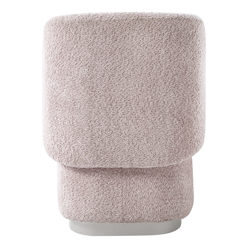Scranton & Co Vanity Chair in Dusty Rose Fabric Fully Assembled