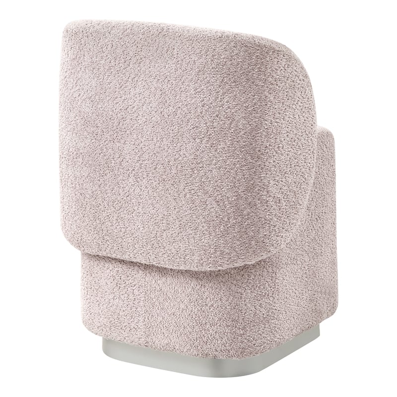 Scranton & Co Vanity Chair in Dusty Rose Fabric Fully Assembled