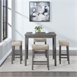 Scranton & Co 5-Piece Counter Height Dining Set in Antique Gray Woodgrain