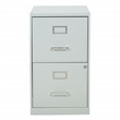 Scranton & Co 2-Drawer Locking Metal File Cabinet in Gray Assembled