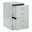 Scranton & Co 2-Drawer Locking Metal File Cabinet in Gray Assembled