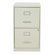 Scranton & Co 2-Drawer Locking Metal File Cabinet in Tan Assembled
