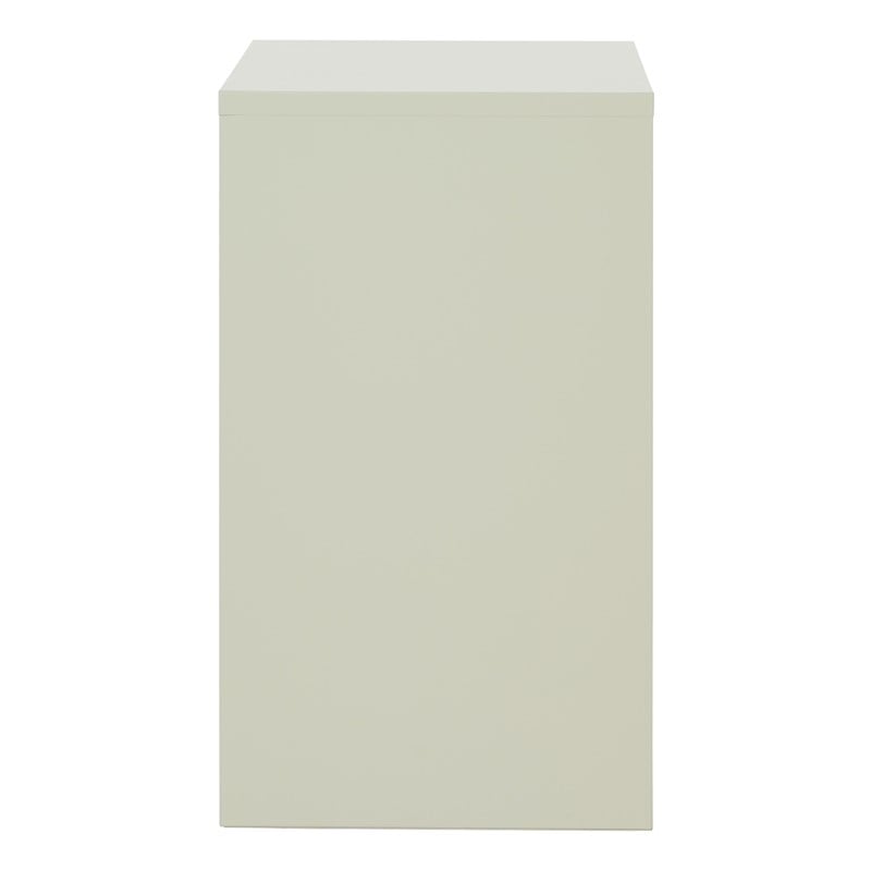 Scranton & Co 2-Drawer Locking Metal File Cabinet in Tan Assembled
