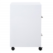 Scranton & Co 2-Drawer Mobile Locking Metal File Cabinet in White