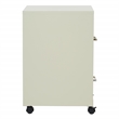 Scranton & Co 2-Drawer Mobile Locking Metal File Cabinet in Tan