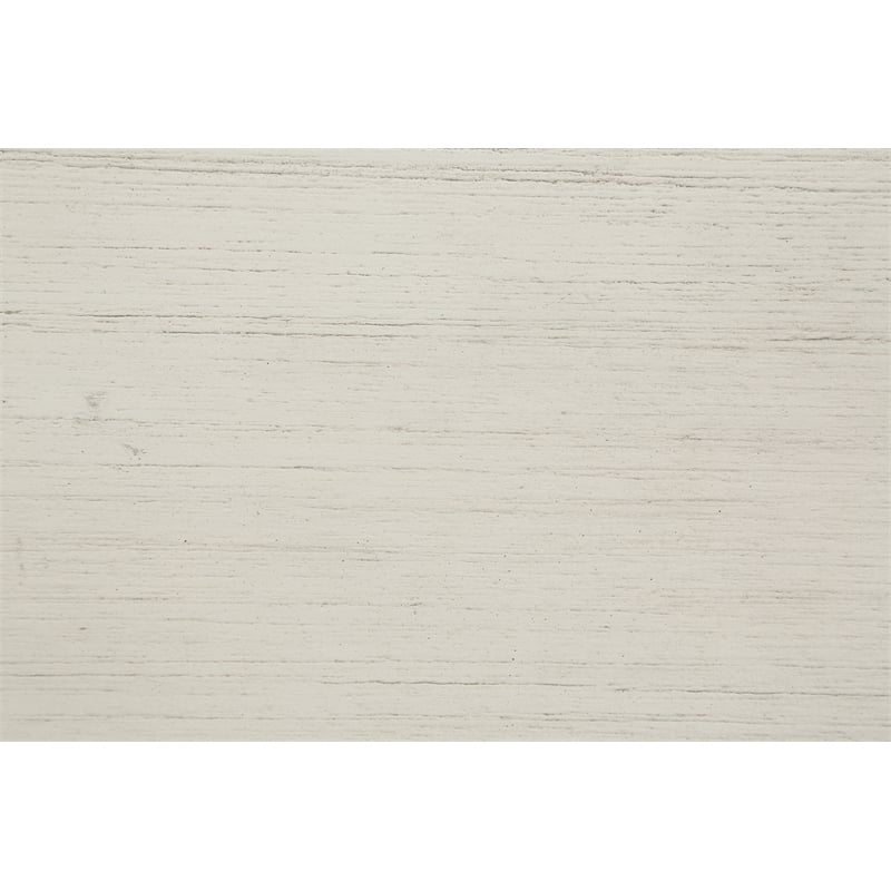 Scranton & Co 2-Shelf Engineered Wood Bookcase in Antique White Finish