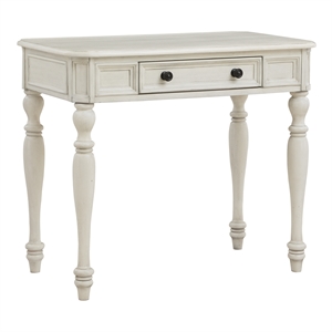 Scranton & Co 36&quot Engineered Wood Writing Desk in Antique White Finish
