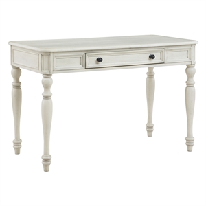Scranton & Co 48&quot Engineered Wood Writing Desk in Antique White Finish