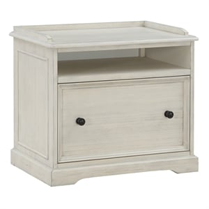 Scranton & Co Engineered Wood Printer and File Cabinet in Antique White