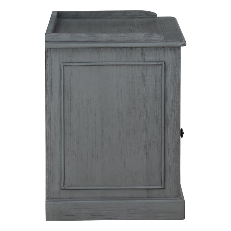 Scranton & Co Engineered Wood Printer and File Cabinet in Plantation Gray