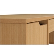 Scranton & Co Executive Desk with Power Port in Natural Scandinavian Finish