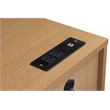Scranton & Co Executive Desk with Power Port in Natural Scandinavian Finish