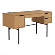 Scranton & Co Executive Desk with Power Port in Natural Scandinavian Finish