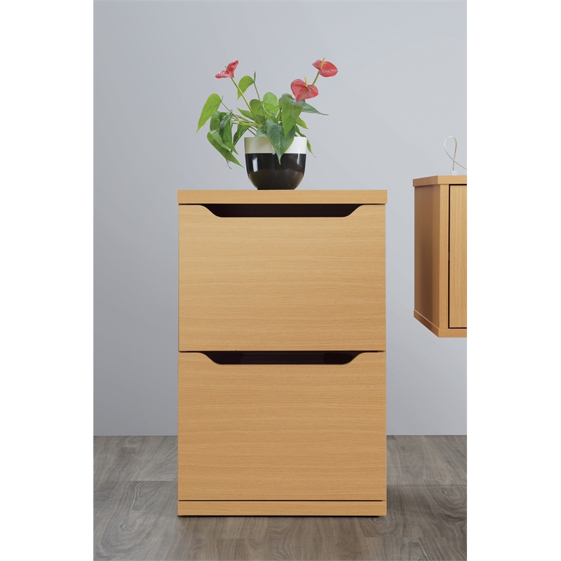 Scranton & Co 2-Drawer Vertical File Cabinet in Natural Scandinavian Finish
