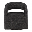 Scranton & Co 360-Degree Swivel Barrel Accent Chair in Midnight Black