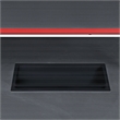Scranton & Co L-Shape Gaming Desk in Black with RGB LEDs and Wireless Charger