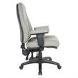 Scranton & Co Ergonomic High Back Office Chair in Gray Faux Leather