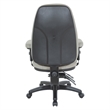 Scranton & Co Ergonomic High Back Office Chair in Gray Faux Leather