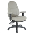 Scranton & Co Ergonomic High Back Office Chair in Gray Faux Leather
