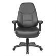 Scranton & Co Ergonomic High Back Executive Chair in Black Faux Leather