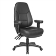 Scranton & Co Ergonomic High Back Executive Chair in Black Faux Leather
