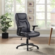 Scranton & Co High Back Executive Office Chair in Black Bonded Leather