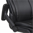 Scranton & Co High Back Executive Office Chair in Black Bonded Leather