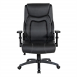 Scranton & Co High Back Executive Office Chair in Black Bonded Leather