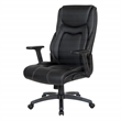 Scranton & Co High Back Executive Office Chair in Black Bonded Leather