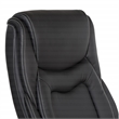 Scranton & Co High Back Executive Office Chair in Black Bonded Leather