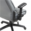 Scranton & Co High Back Executive Office Chair in Charcoal Gray Bonded Leather