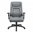 Scranton & Co High Back Executive Office Chair in Charcoal Gray Bonded Leather