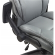 Scranton & Co High Back Executive Office Chair in Charcoal Gray Bonded Leather
