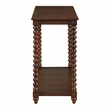 Scranton & Co Wood Foyer Table in Dark Walnut with Open Shelf Storage